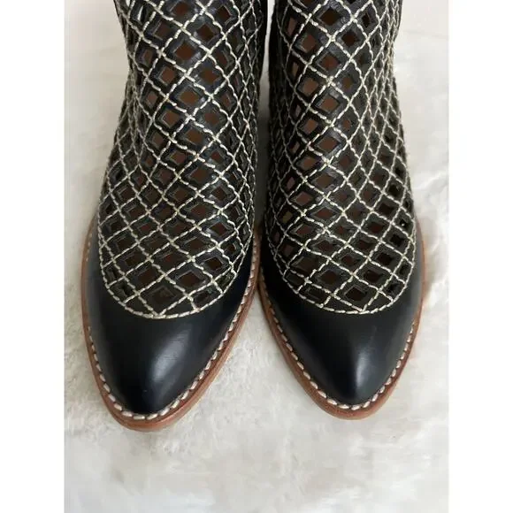 Jeffrey Campbell Taggart Bootie Boots Cage Leather Size 7 - Picture 7 of 13